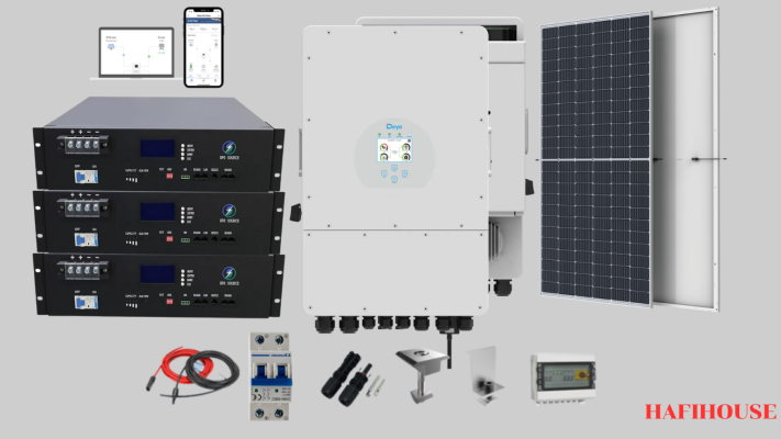 Lắp đặt điện mặt trời Hybrid 50kW 3 pha