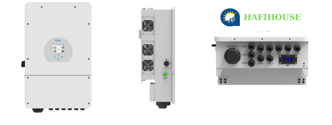 Hệ thống điện mặt trời Hybrid hòa lưới có lưu trữ 8kwp