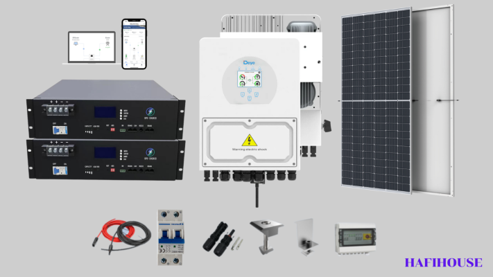 Điện năng lượng mặt trời hybrid 6KW